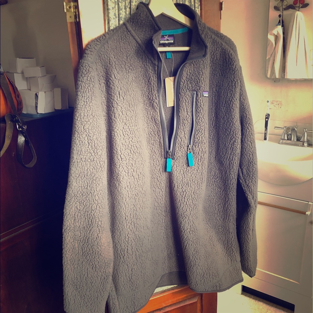 Patagonia retro pile pullover NWT